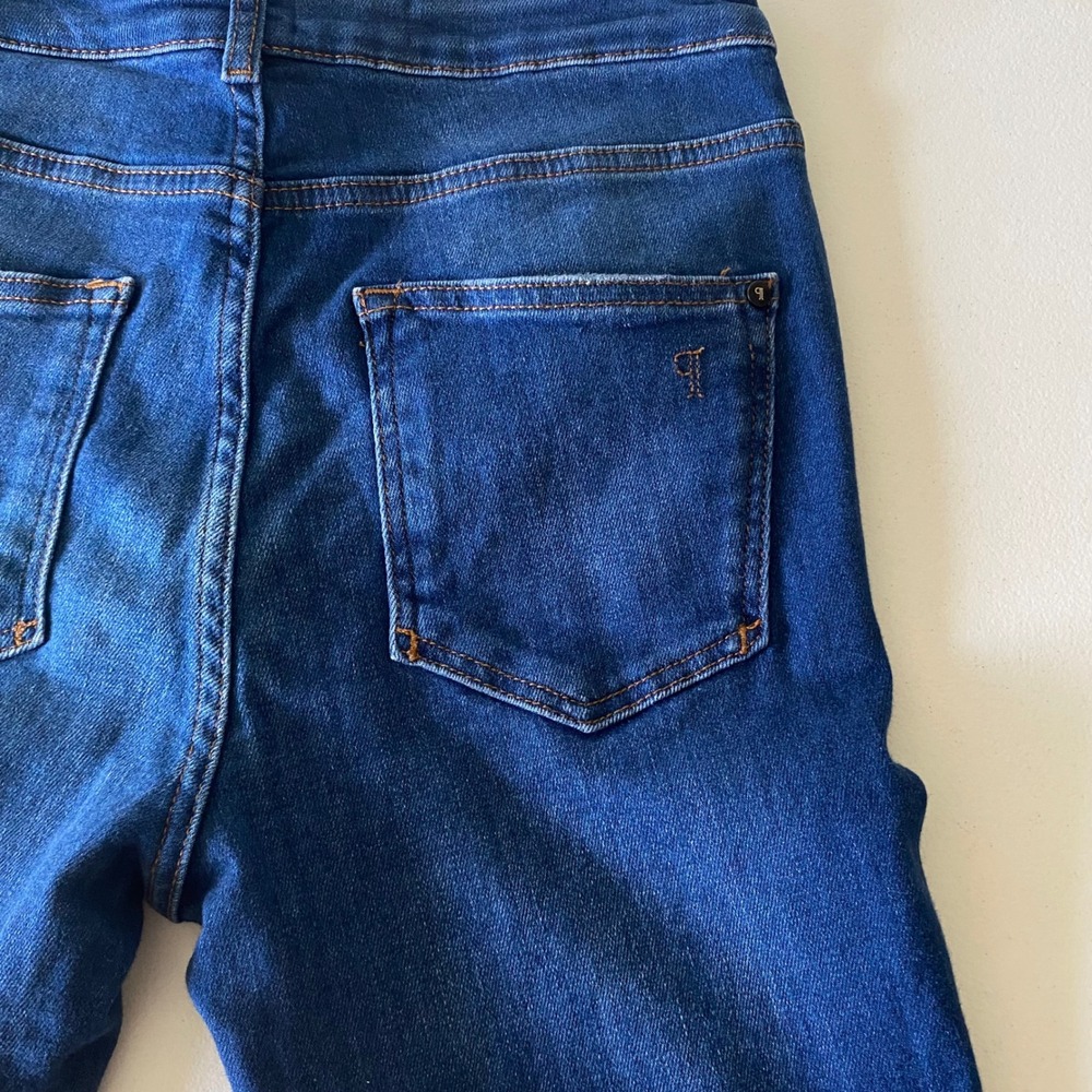 Pilcro Women's High Rise Flare Jeans Medium Wash Blue‎ Size 27 - Picture 7 of 10